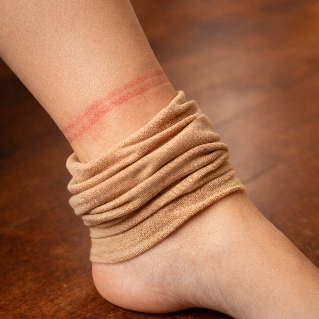 Erros ao usar meia de compressão