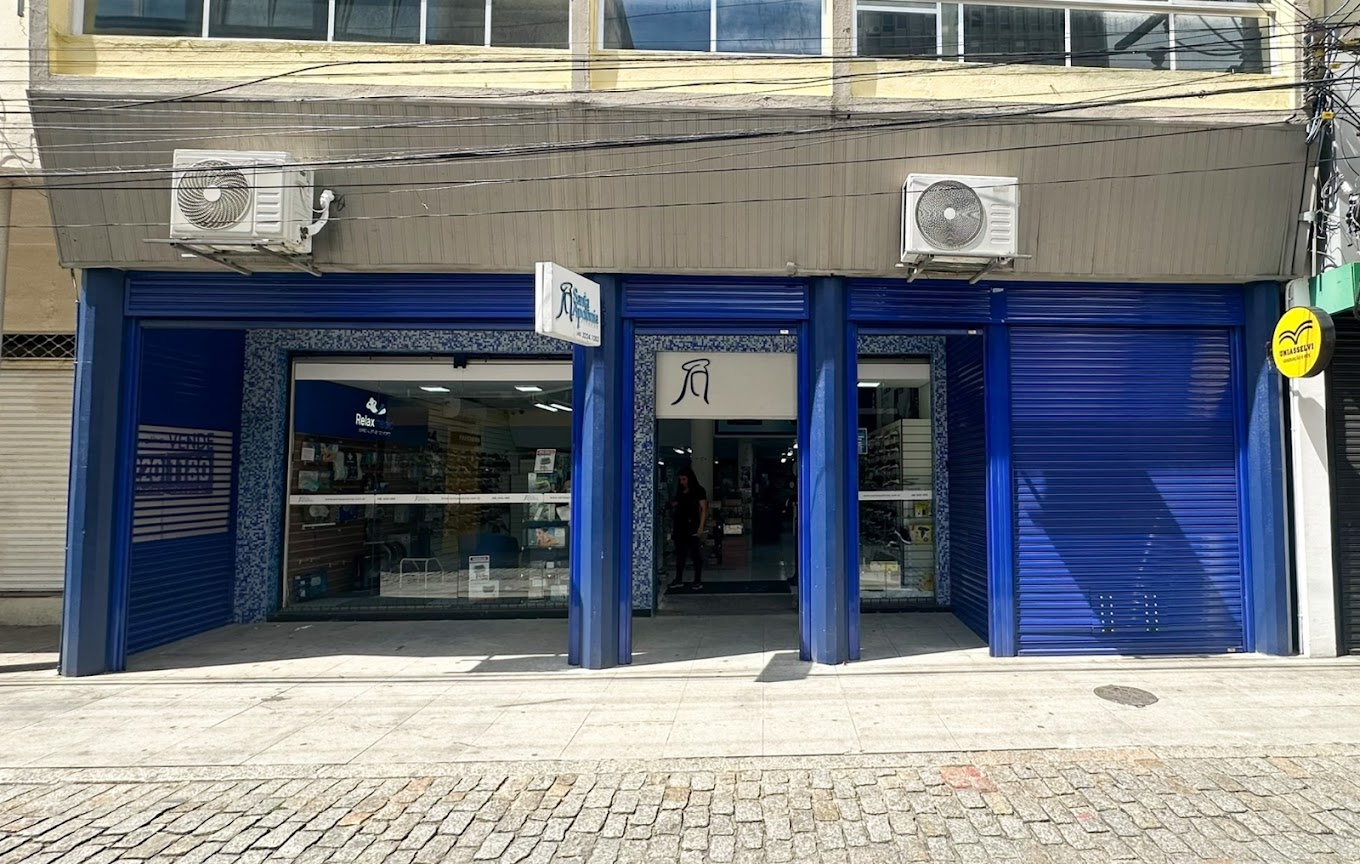 Fachada da Rede Santa Apolnia ? Matriz na Rua Tiradentes, Centro de Florianpolis (SC)