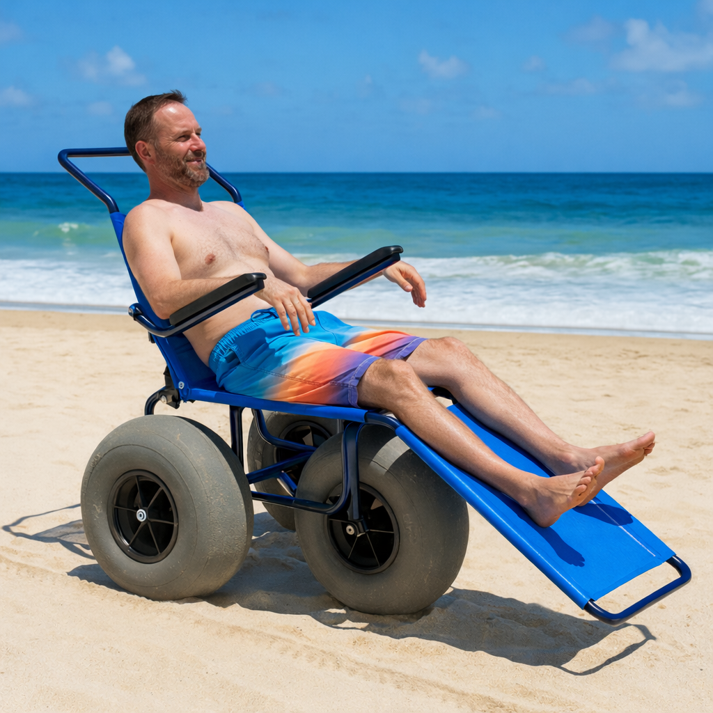 Pessoa usando na praia