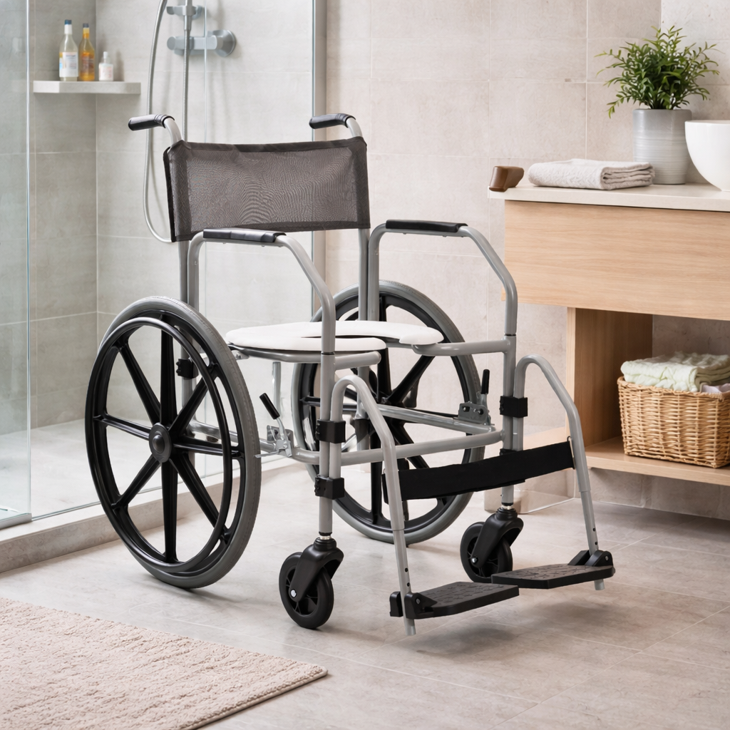 Cadeira de Banho Jaguaribe RG em aço