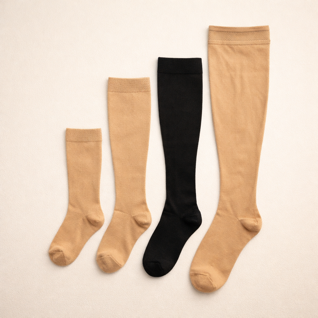 Tipos e diferenças de meia de compressão