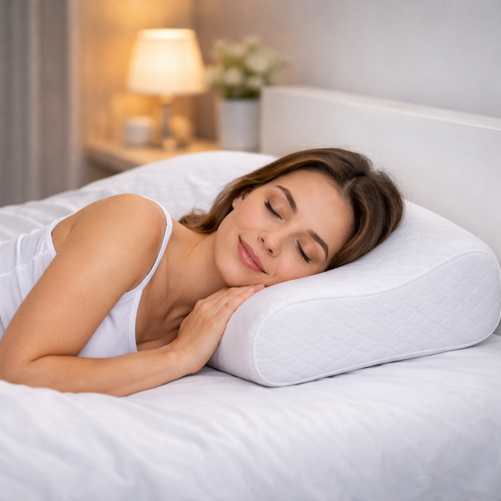 Sono profundo com travesseiro NASA Duoflex