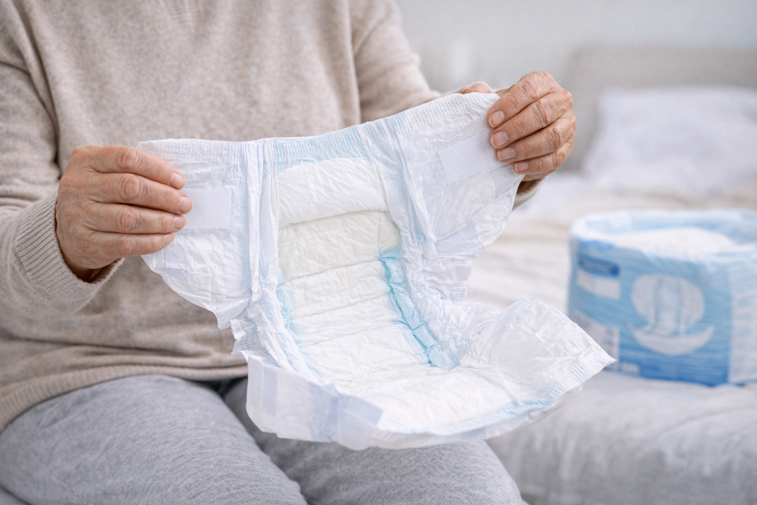 Fraldas geri�tricas para incontin�ncia urin�ria