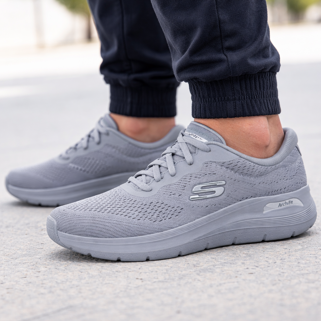 Homem usando T�nis Skechers Arch Fit 2.0 Masculino